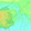 Топографическая карта Юлдус, высота, рельеф