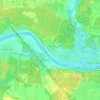 Топографическая карта Устье, высота, рельеф