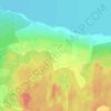 Топографическая карта Овраги, высота, рельеф