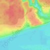 Топографическая карта Заручевская, высота, рельеф