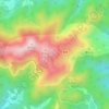 Топографическая карта 莫干山国家重点风景名胜区, высота, рельеф