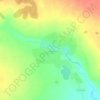 Топографическая карта Скопино, высота, рельеф