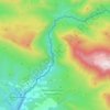 Топографическая карта Псоу, высота, рельеф