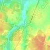 Топографическая карта Вороново, высота, рельеф