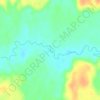 Топографическая карта Пыв-Ях, высота, рельеф