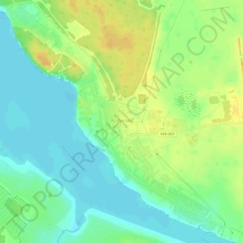 Топографическая карта Ярлуково, высота, рельеф