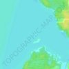 Топографическая карта Северный березовский остров, высота, рельеф