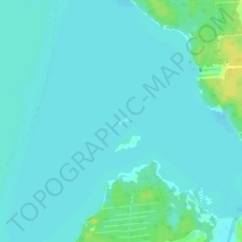 Топографическая карта Северный березовский остров, высота, рельеф