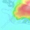 Топографическая карта Ирба, высота, рельеф