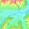 Топографическая карта Верх-Апшуяхта, высота, рельеф