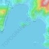 Топографическая карта Middle Island, высота, рельеф