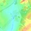 Топографическая карта Деушево, высота, рельеф