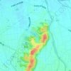 Топографическая карта 湿地, высота, рельеф