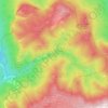 Топографическая карта Ландшафтный заказник «Большой каньон Крыма», высота, рельеф