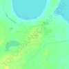 Топографическая карта Песчаное Озеро, высота, рельеф