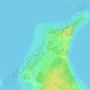 Топографическая карта Пляж «Старый Бердск», высота, рельеф