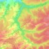 Топографическая карта Ушайка, высота, рельеф