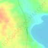 Топографическая карта Телемба, высота, рельеф