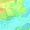 Топографическая карта Бережки, высота, рельеф