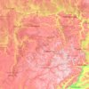 Топографическая карта Мордовия, высота, рельеф