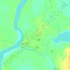 Топографическая карта Нарым, высота, рельеф