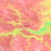 Топографическая карта Житомир, высота, рельеф
