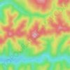 Топографическая карта Амурская, высота, рельеф