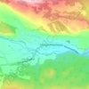 Топографическая карта Монды, высота, рельеф