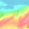 Топографическая карта Биюрган, высота, рельеф