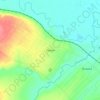 Топографическая карта Кемля, высота, рельеф