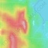 Топографическая карта Аракульский шихан, высота, рельеф