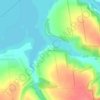 Топографическая карта Губенское, высота, рельеф