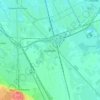 Топографическая карта Шушары, высота, рельеф