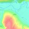 Топографическая карта Каласево, высота, рельеф