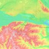 Топографическая карта Чебоксары, высота, рельеф