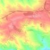 Топографическая карта Краснодон, высота, рельеф