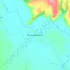 Топографическая карта Большая Поляна, высота, рельеф