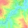 Топографическая карта Краснодарский, высота, рельеф