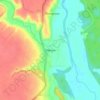 Топографическая карта Ивенье, высота, рельеф