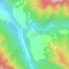 Топографическая карта Улус-Керт, высота, рельеф