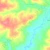 Топографическая карта Вакино, высота, рельеф