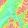 Топографическая карта Чита, высота, рельеф