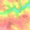 Топографическая карта Синятино, высота, рельеф