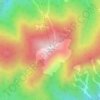 Топографическая карта Кокуя, высота, рельеф