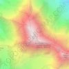 Топографическая карта Дыхтау, высота, рельеф