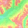 Топографическая карта Новомалыклинский район, высота, рельеф