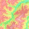 Топографическая карта Национальный парк "Угра", высота, рельеф