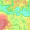 Топографическая карта Боровск, высота, рельеф