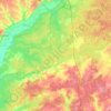 Топографическая карта Синезёрское сельское поселение, высота, рельеф