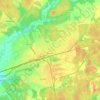 Топографическая карта Унеча, высота, рельеф